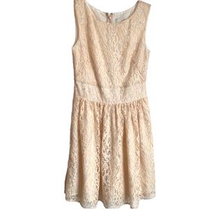 Cream lace dress size 0